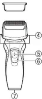 PANASONIC ESRW31 - Nazwy części - 1