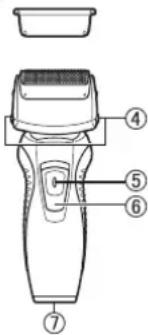 PANASONIC ESRW31 - Identifikation af dele - 1