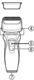 PANASONIC ESRW31 - Identificación de las partes - 1