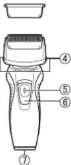PANASONIC ESRW31 - Bezeichnung der Bauteile - 1