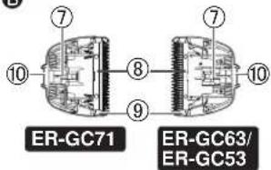PANASONIC ERGC53 - ▶ Reservedele - 1