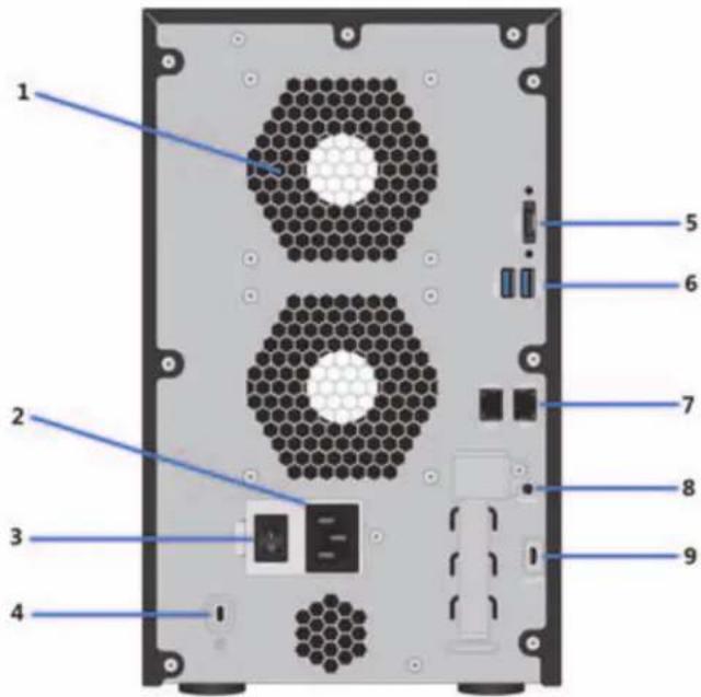 NETGEAR RN31211D - ReadyNAS 528X の背面 - 1