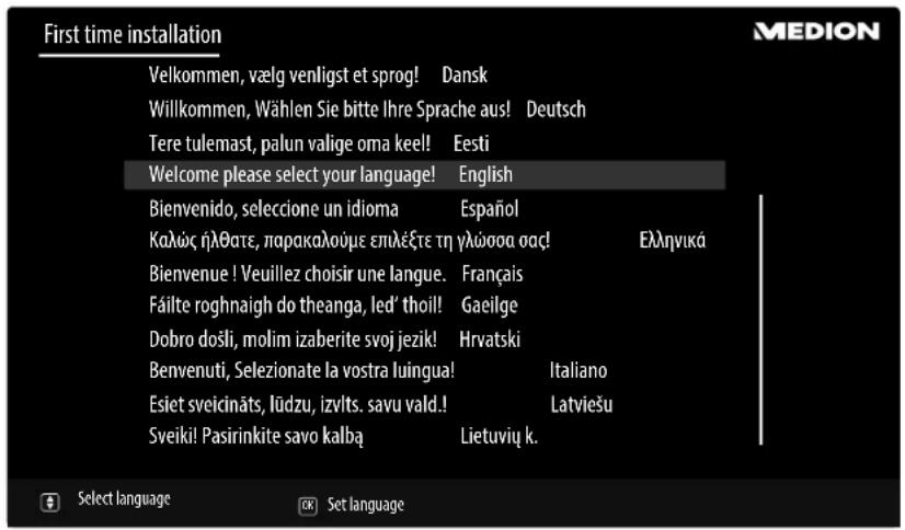 MEDION LIFE P15026 (MD 31326) - Channel search when switching on for the first time - 1