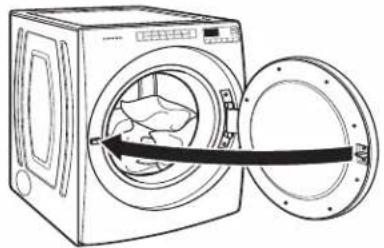AMANA NED5800HW - Load the dryer - 1