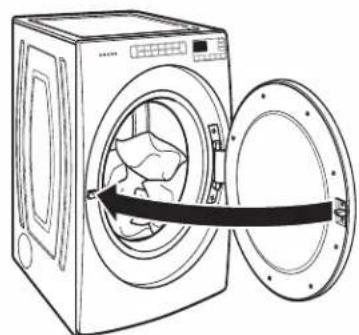 AMANA NED5800HW - Remove garments promptly after cycle is finished - 1