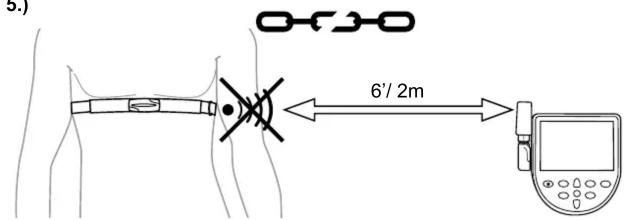 Waterrower External ANT Heart Rate Kit - INSTRUCTIONS: - 4