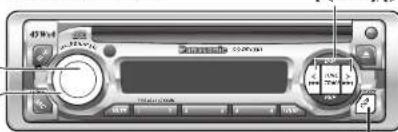 PANASONIC CQDP133U - (Graves / aigus / balance / équilibreur / woofer secondaire) - 2