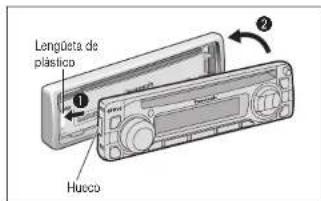 PANASONIC CQDP133U - Instale la placacrontal extraible - 1