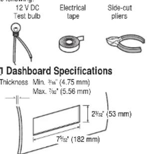 PANASONIC CQDP133U - Required Tools - 1
