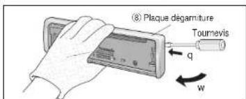 PANASONIC CQDP133U - Comment déposer l'appareil - 2