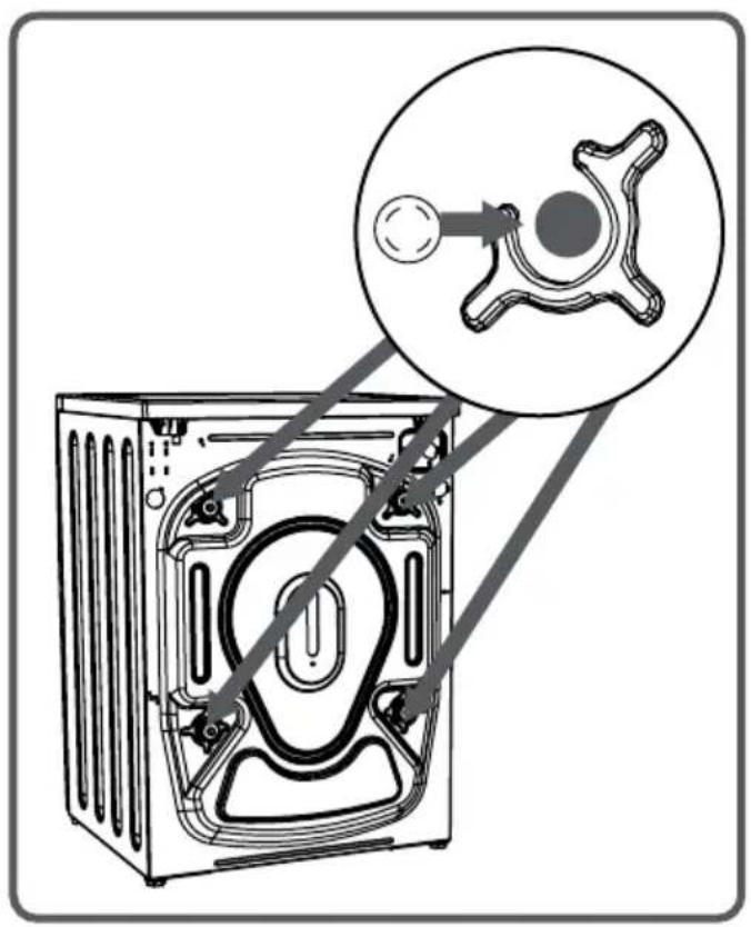 Orima ORM 105 W - CAPITULO -3: INSTALLACION DE LA MAQUINA RETIRANDO LOS TORNILLOS DE SEGURIDAD PARA TRANSPORTE - 2