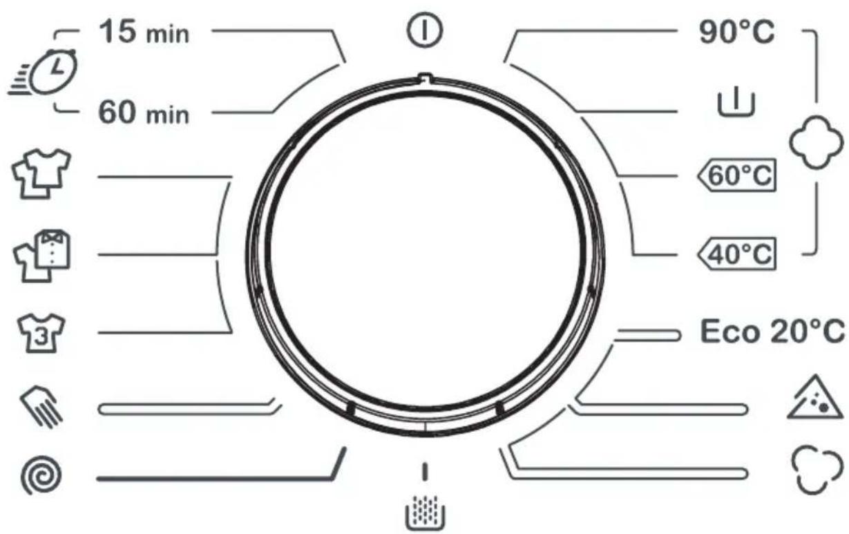 Orima ORM 105 W - Compartimiento para suavizante, almidón, detergente: - 5