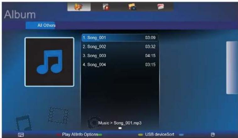 AG Neovo RX55E - 3.8.1播放音樂檔案 - 2