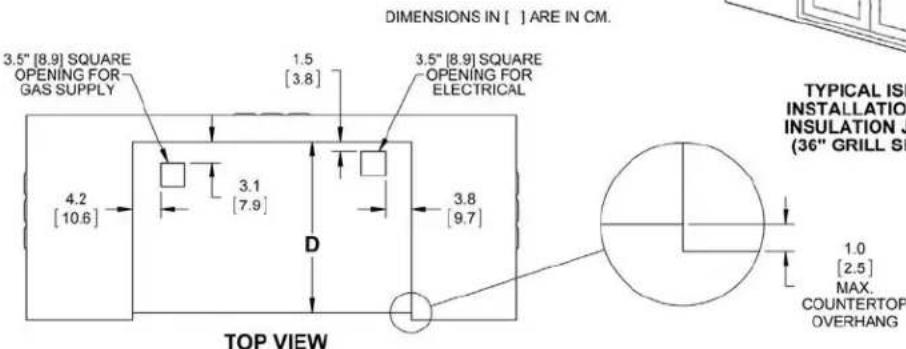 Hestan GMBR42CX2LPBU - BUILT-INDIMENSIONS: - 6