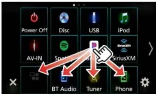 JVC KWM750BT - Customize Short-cut buttons on HOME screen - 1