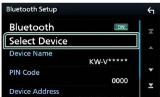 JVC KWM750BT - Conexión del dispositivo Bluetooth - 1