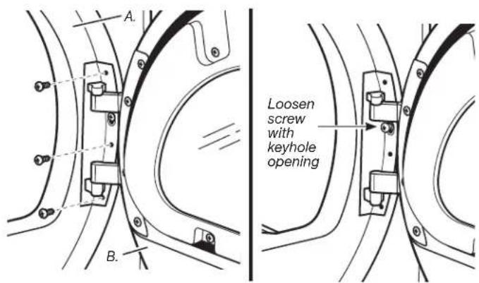 MAYTAG MDE28PDCYW - Remove the Door Assembly - 1