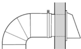 MAYTAG MDE28PDCYW - Raccordement du conduit d'évacuation - 3