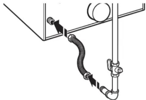 MAYTAG MDE28PDCYW - Raccord métallique flexible : - 1