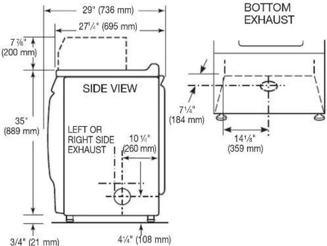 MAYTAG MDE28PDCYW - Recessed Area and Closet Installation Instructions - 4