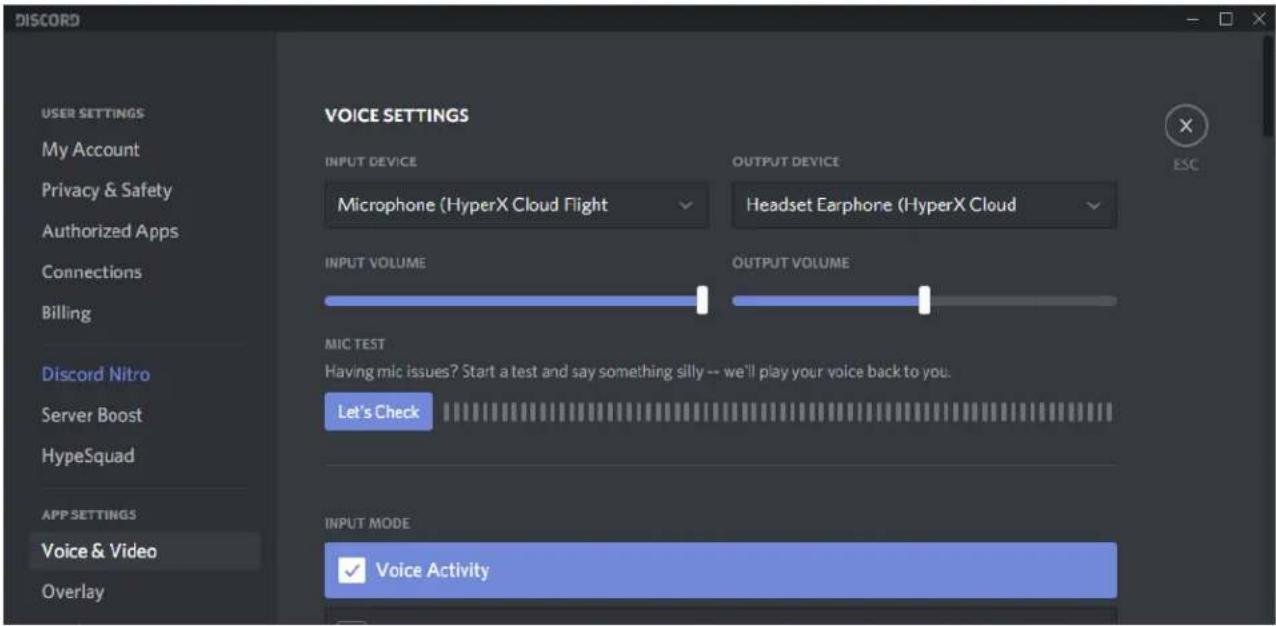 HYPERX Cloud Flight S - Configuration sur Discord - 1