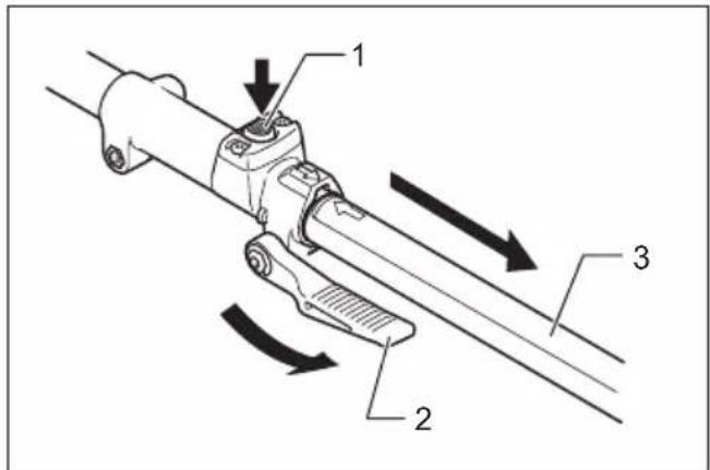 MAKITA KR401MP - Mounting the attachment pipe - 4