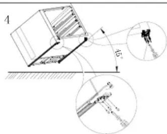 HOOVER HWCB 45 - Cerniera superiore (2) Interruttore luce porta (3) Piastra di posizionamento (4) Supporto (5) Cerniera inferiore - 4