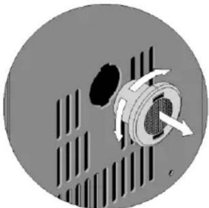 HOOVER HWCB 30 - Vervanging van de koolstofffilter - 1