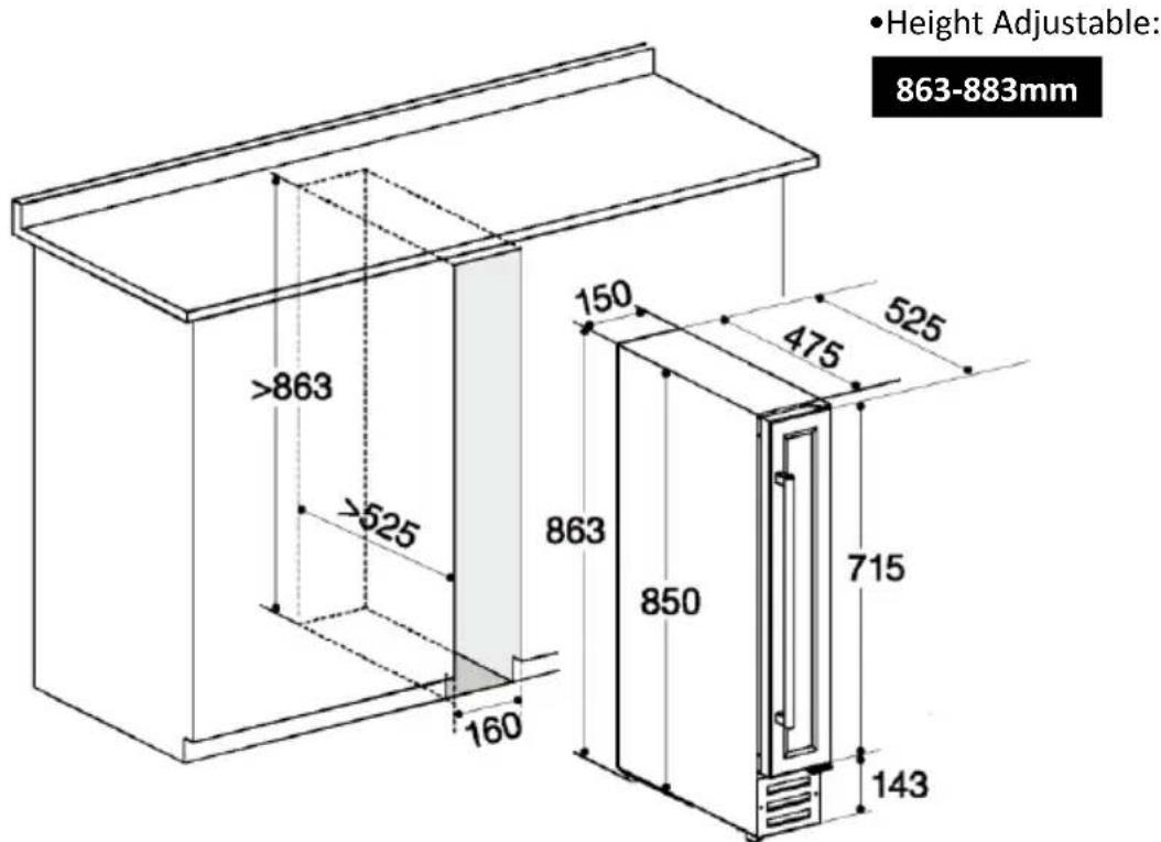 HOOVER HWCB 30 - Positioning - 1