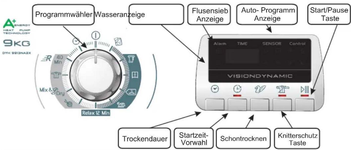HOOVER DYH 9913NA2XS - SCHALTERBLENDE UND ANZEIGEN - 1