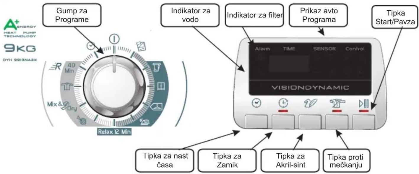 HOOVER DYH 9913NA2XS - TIPKE ZA UPRAVLJANJE IN SIGNALNE LUČKE - 1