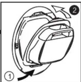 HOOVER DNC D813BXS - Entfernen des Behalters - 3