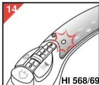 PHILIPS Azur Excel Plus HI568 - Temperatuur instellen - 3