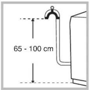 INDESIT WIT 51 (EU) - Conexión del tubo de descarga - 1