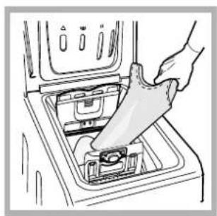 INDESIT WIT 51 (EU) - Comment ouvrir et fermer le tambour - 3