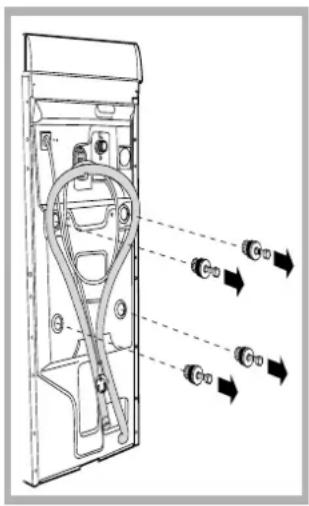 INDESIT WIT 51 (EU) - Déballage: enlever les 4 vis - 1