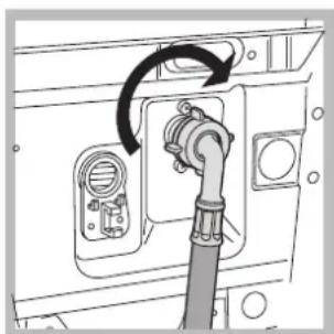 INDESIT WIT 51 (EU) - Conexión del tubo de alimentación de agua - 2