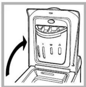 INDESIT WIT 51 (EU) - How to open and to shut the drum - 1