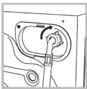 INDESIT WIL 62 X (EX) - Conexión del tubo de alimentación de agua - 2