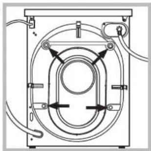 INDESIT WIL 62 X (EX) - -acراج الجهاز من تغليفه وتسوية الجهاز - 1