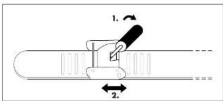 AURIOL IAN 103134 - Instructions de raccourcissement du bracelet pour le modèle 2-LD4276-4 - 1