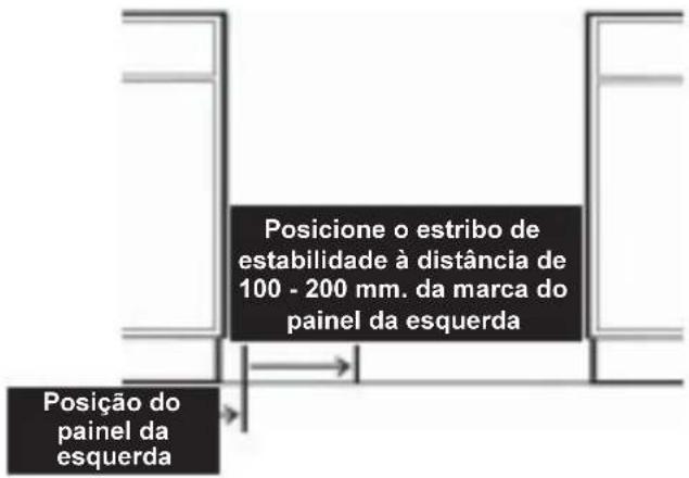 INDESIT SAN 300 S (FR) - Estribo de estabilidade (somente para o modelo SAN400): - 2