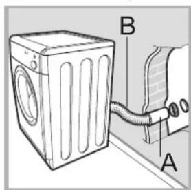 INDESIT IDV 75 (ZA) - Furo de ventilação na parede - 1