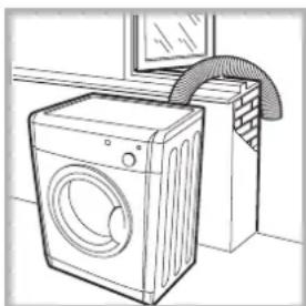 INDESIT IDV 75 (ZA) - Ventilation through an open window - 1