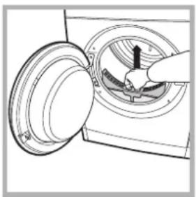 INDESIT IDV 75 (ZA) - Nettoyage du filtré après chaque cycle - 2