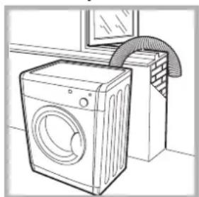 INDESIT IDV 75 (ZA) - Aireación por medio de una ventana abierta - 1