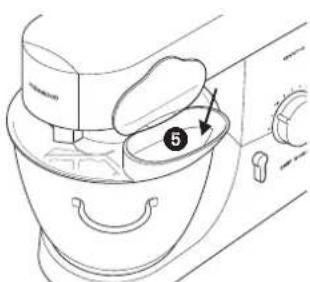 KENWOOD KMM021 - installation et utilisation du couvercle de protection - 2