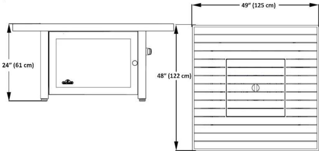 Napoleon STTR1BZ - DIMENSIONS - 2