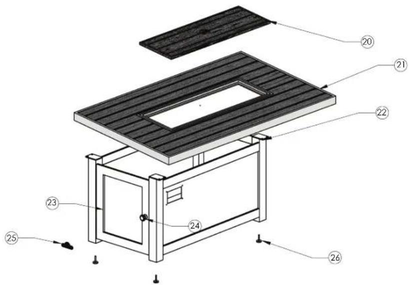 Napoleon MUSK1BZ - DIAGRAMME DE PIECES MUSK1 - 3