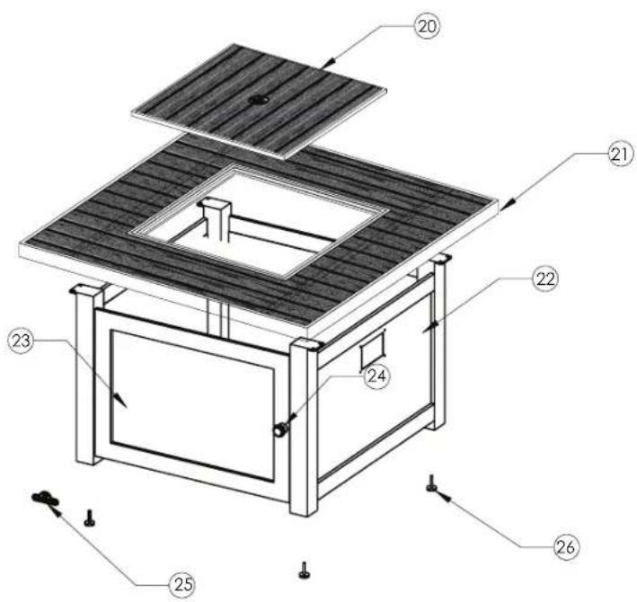 Napoleon MUSK1BZ - PARTS DIAGRAM MUSK1 - 6
